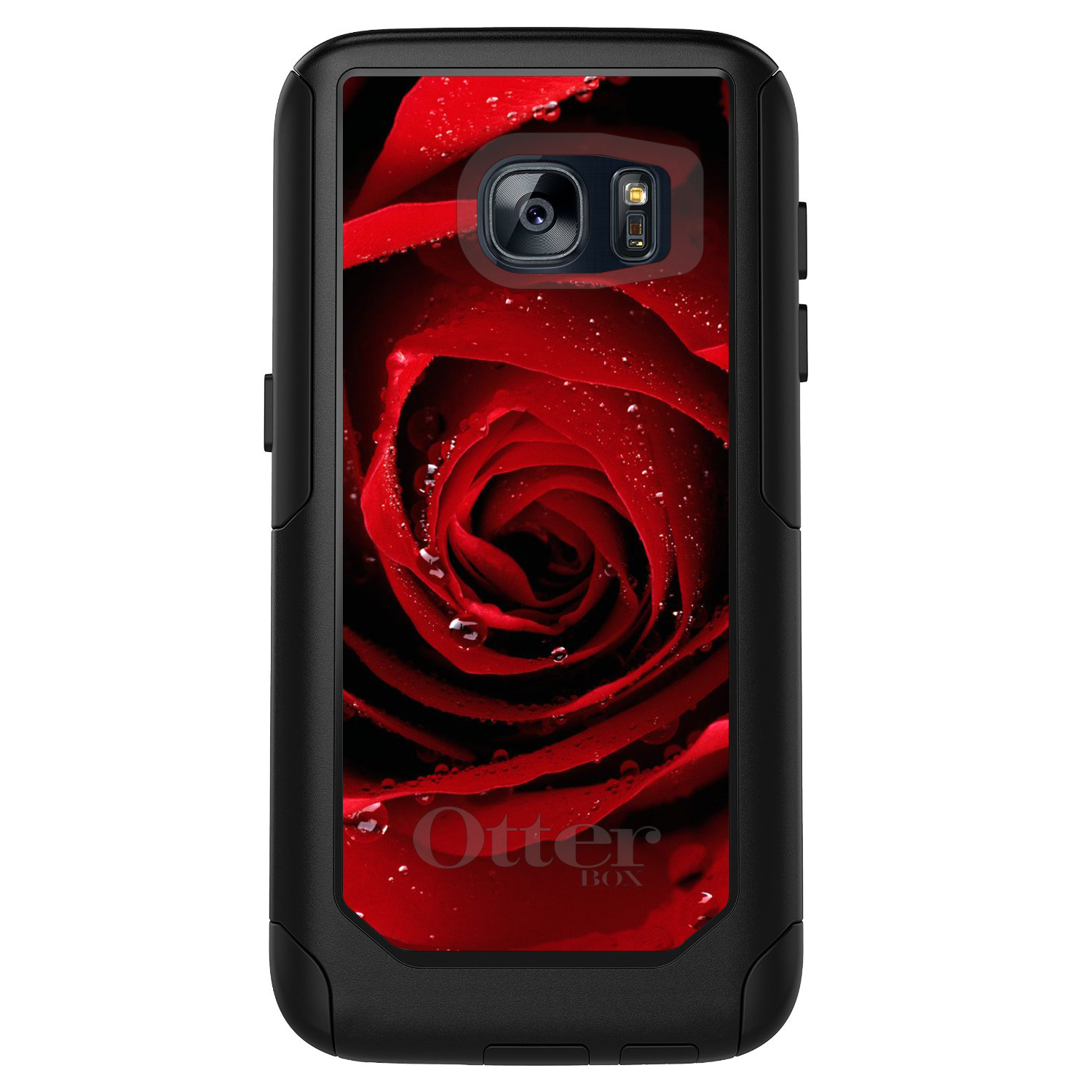 OtterBox Commuter for Galaxy S (Choose Model) Dew Covered Red Rose - Picture 3 of 13