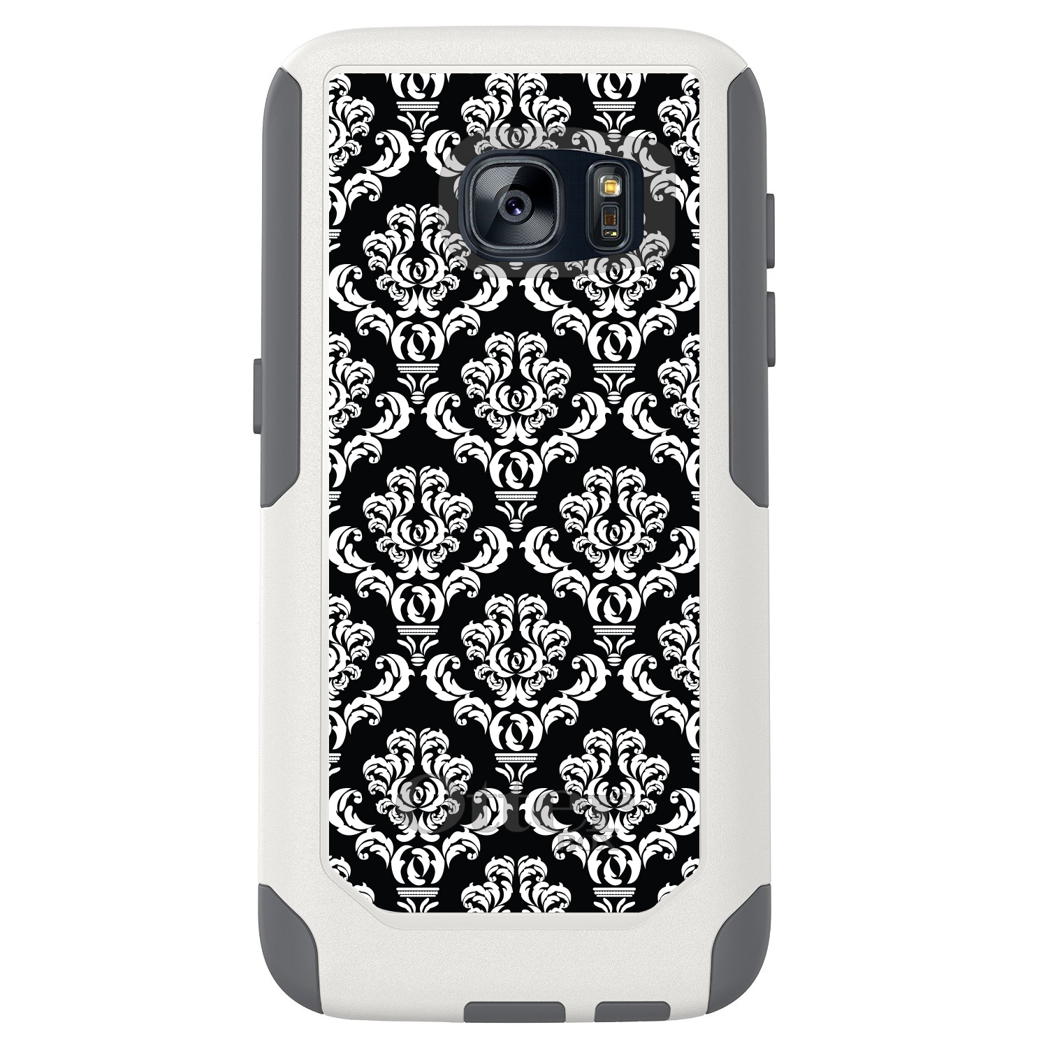 OtterBox Commuter für Galaxy S (Modell wählbar) schwarz weiß Damast Muster - Bild 4 von 14