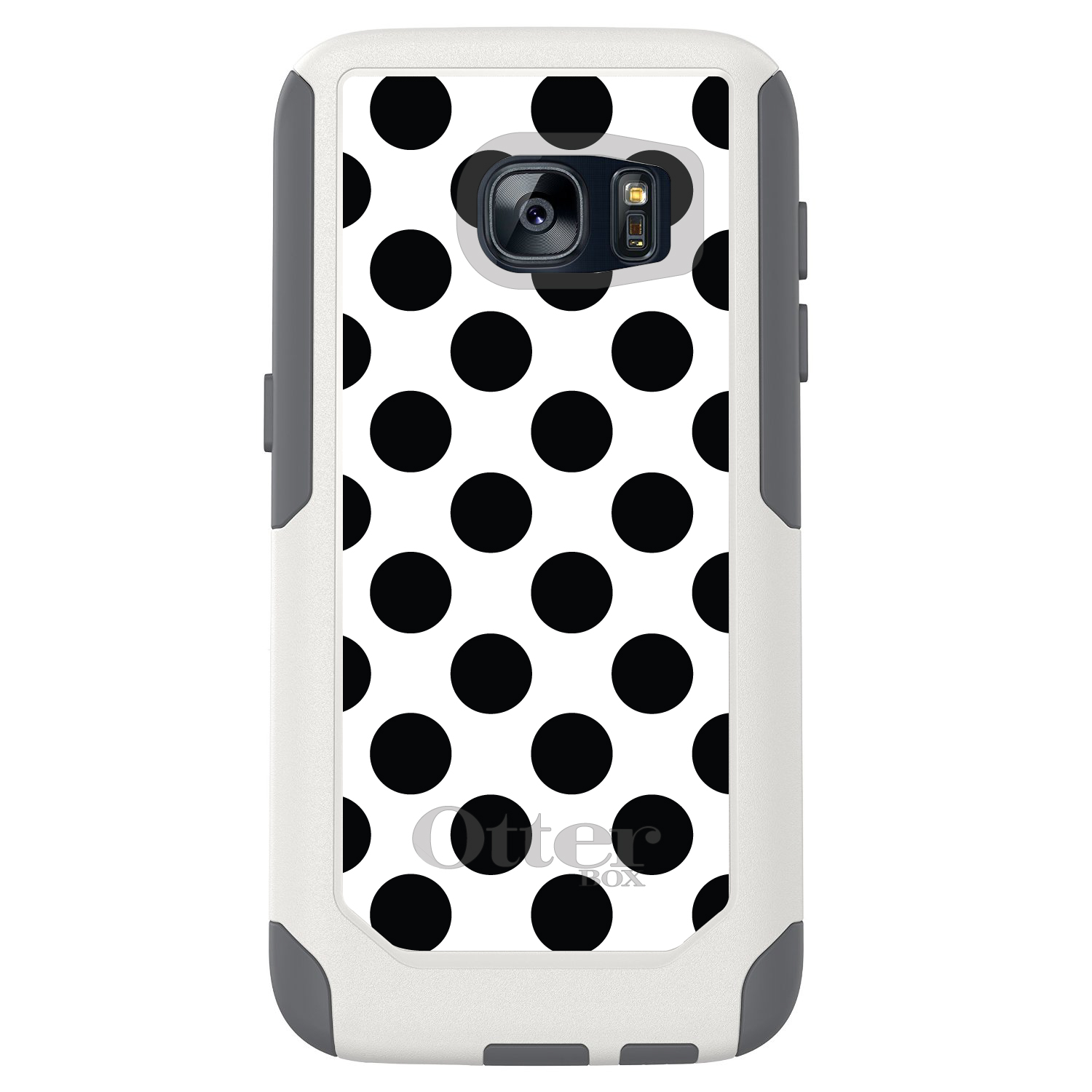 OtterBox Commuter for Galaxy S (Choose Model) Black & White Polka Dots - Picture 4 of 13