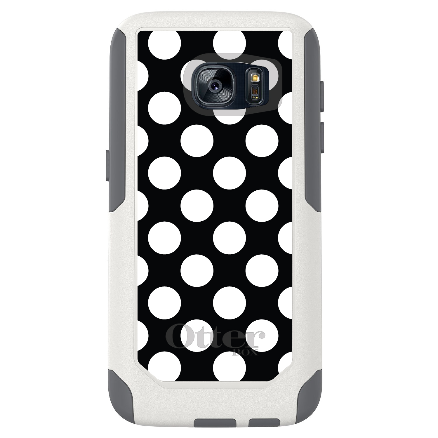 OtterBox Commuter for Galaxy S (Choose Model) White & Black Polka Dots - Picture 4 of 13