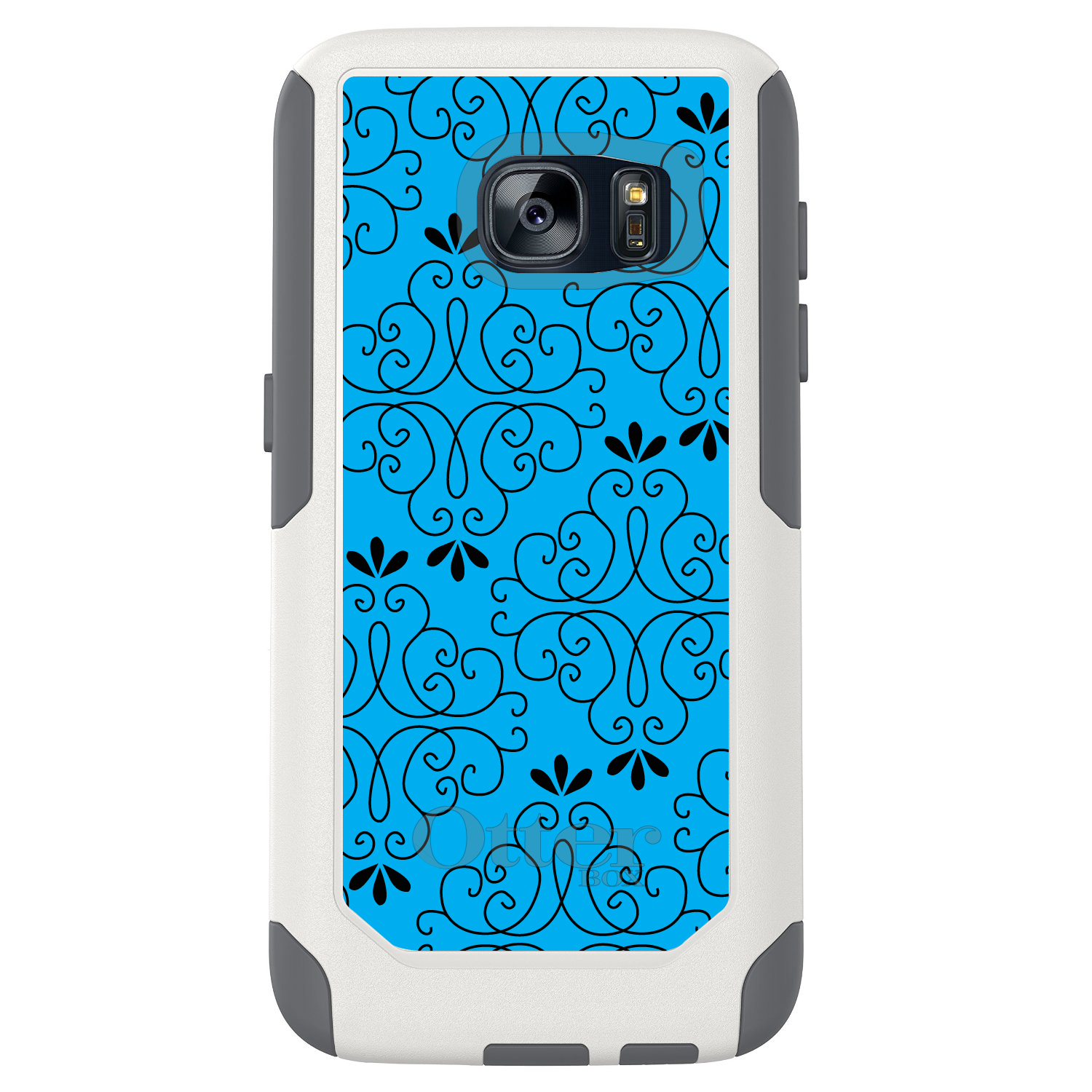 OtterBox Commuter para Galaxy S (elige modelo) patrón floral azul negro - Imagen 4 de 13