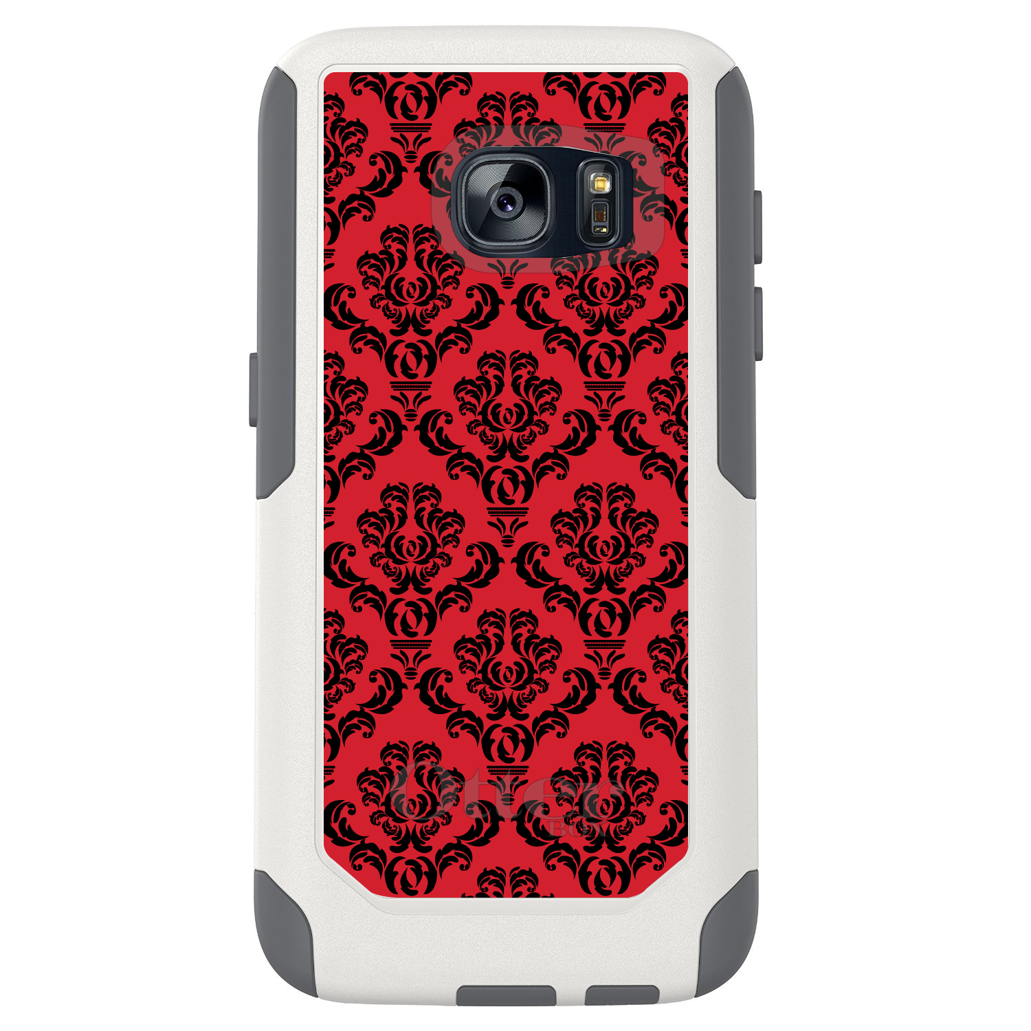 OtterBox Commuter for Galaxy S (Choose Model) Red Black Damask Pattern - Picture 4 of 14