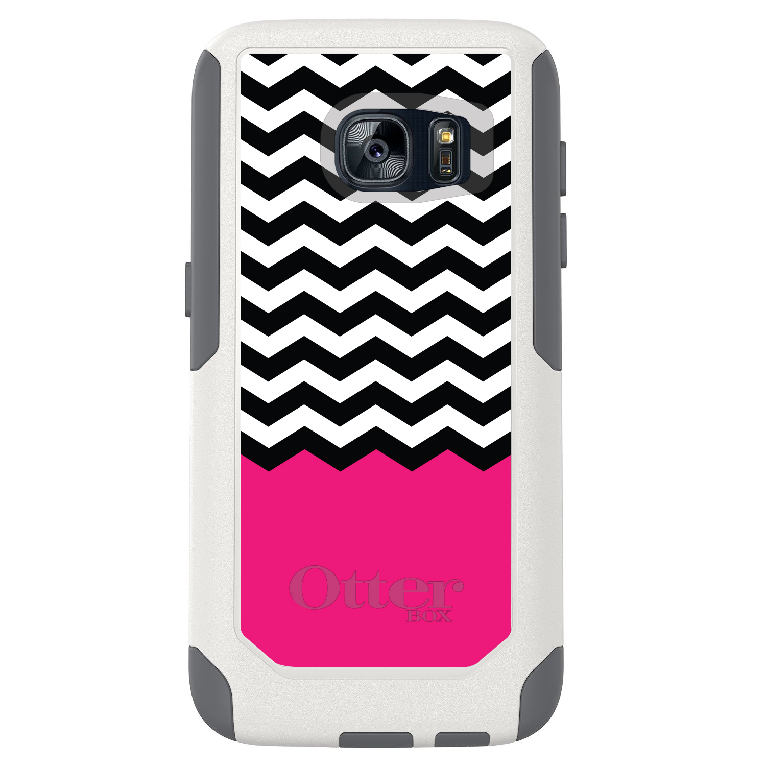 OtterBox Commuter para Galaxy S (elige modelo) negro blanco caliente rosa Chevron - Imagen 4 de 13