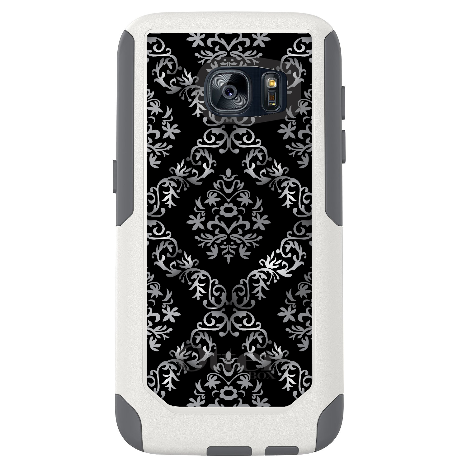 OtterBox Commuter für Galaxy S (Modell wählbar) schwarz weiß silber Damast - Bild 4 von 13