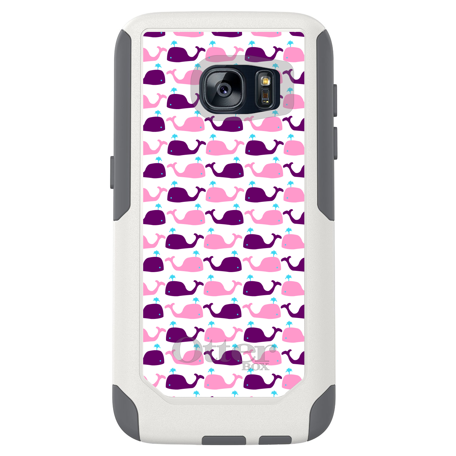 OtterBox Commuter for Galaxy S (Choose Model) Purple Pink Cartoon Whales - Picture 4 of 13