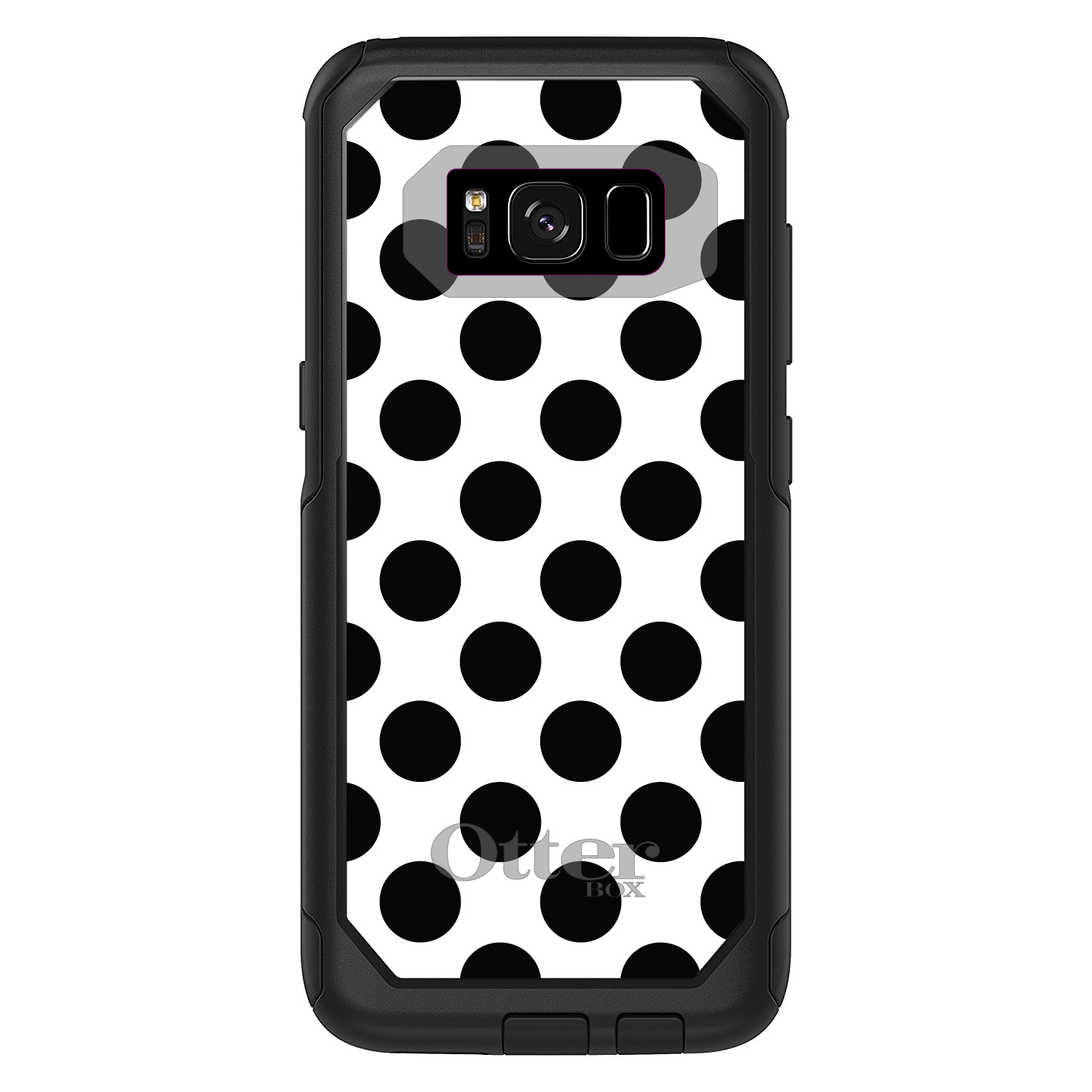 OtterBox Commuter for Galaxy S (Choose Model) Black & White Polka Dots - Picture 5 of 13