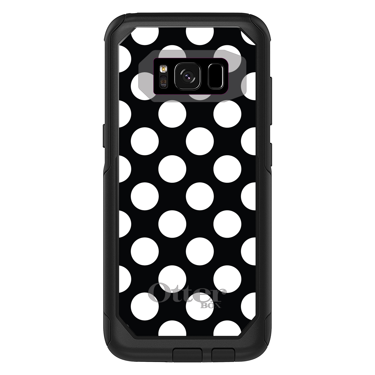 OtterBox Commuter for Galaxy S (Choose Model) White & Black Polka Dots - Picture 5 of 13