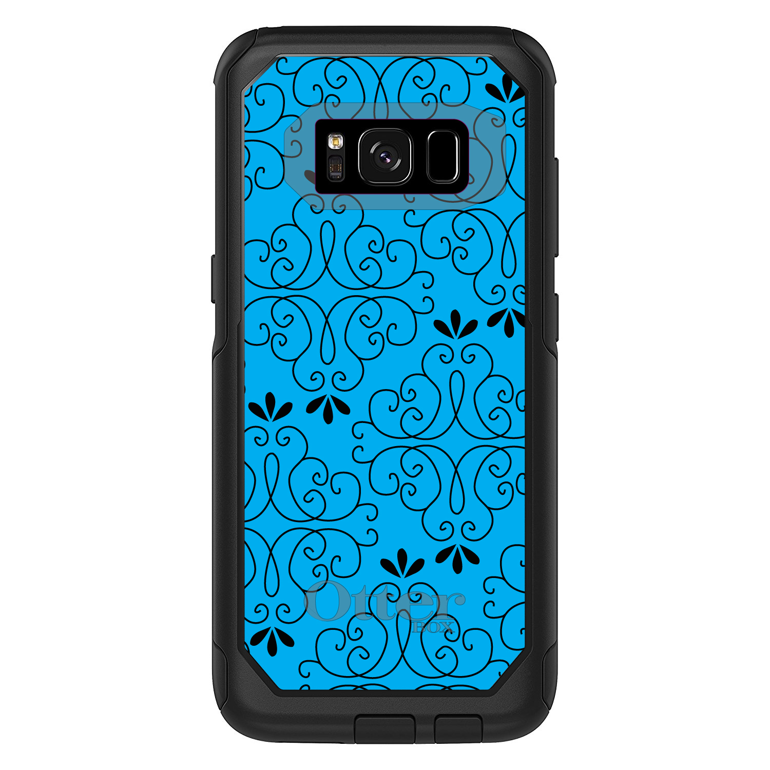 OtterBox Commuter para Galaxy S (elige modelo) patrón floral azul negro - Imagen 5 de 13