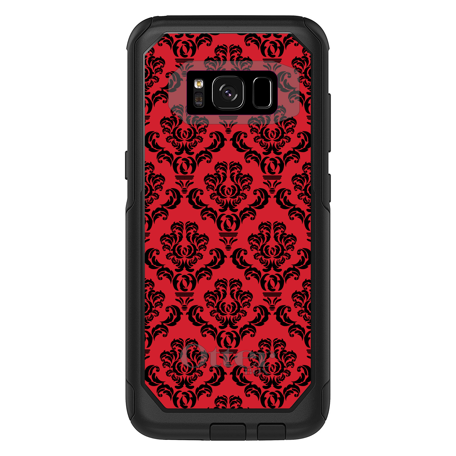 OtterBox Commuter for Galaxy S (Choose Model) Red Black Damask Pattern - Picture 5 of 14