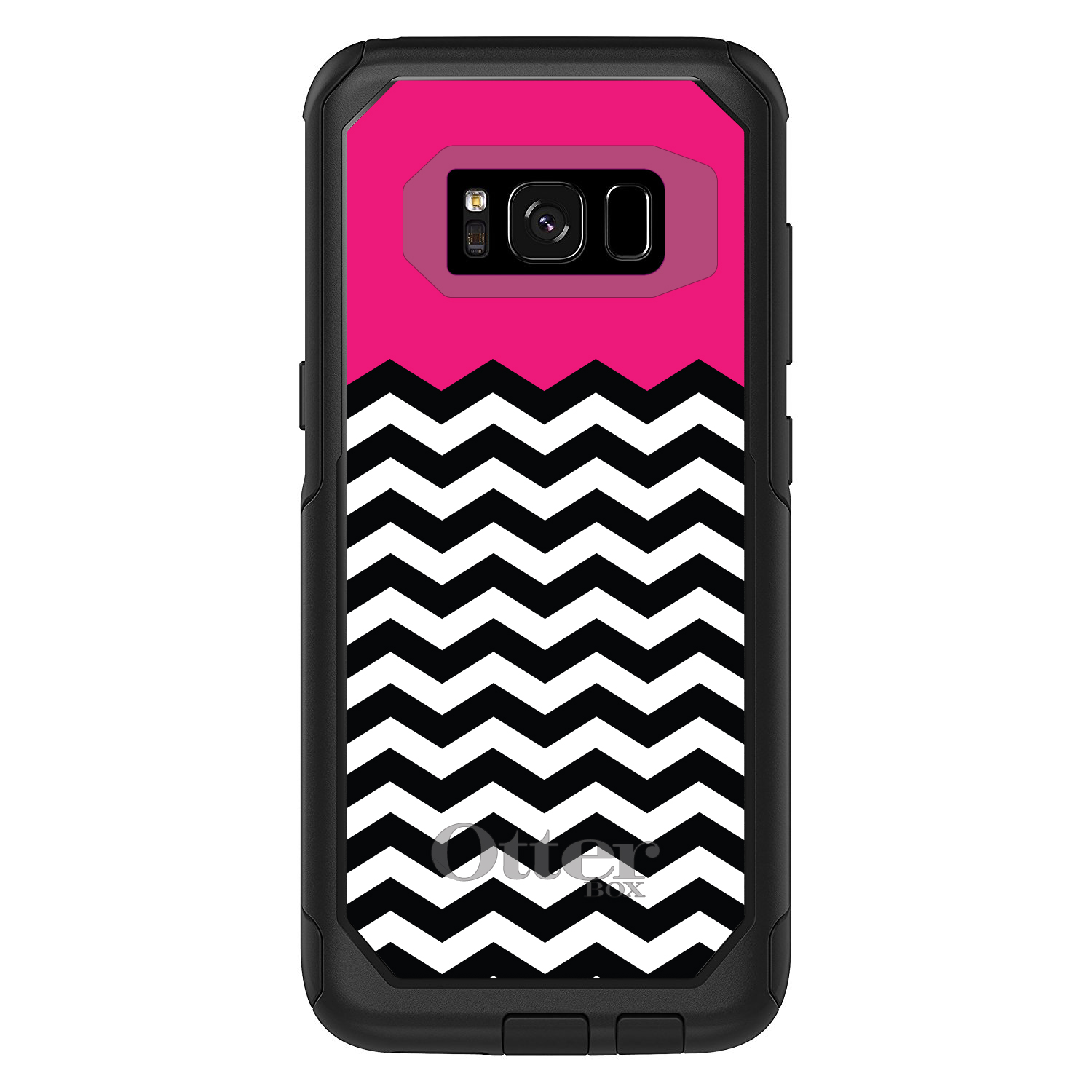OtterBox Commuter para Galaxy S (elige modelo) negro blanco caliente rosa Chevron - Imagen 5 de 13