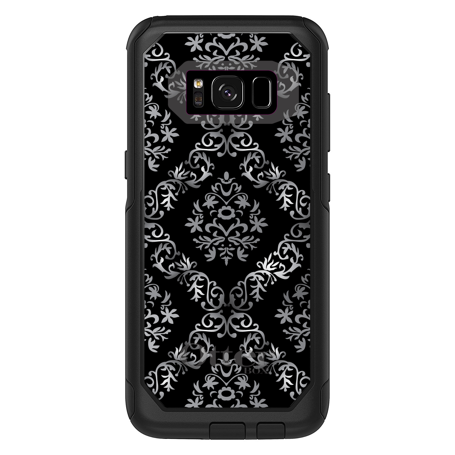 OtterBox Commuter für Galaxy S (Modell wählbar) schwarz weiß silber Damast - Bild 5 von 13