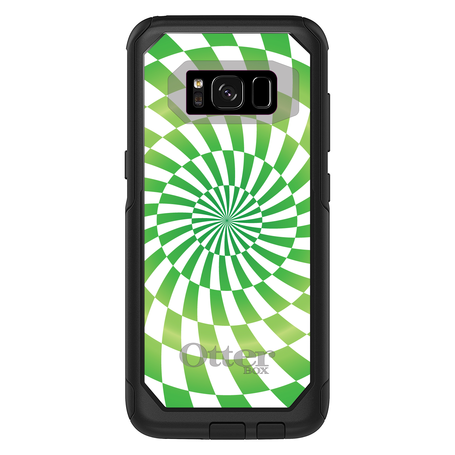 OtterBox Commuter para Galaxy S (elige modelo) Remolino Blanco Verde Geométrico - Imagen 5 de 13