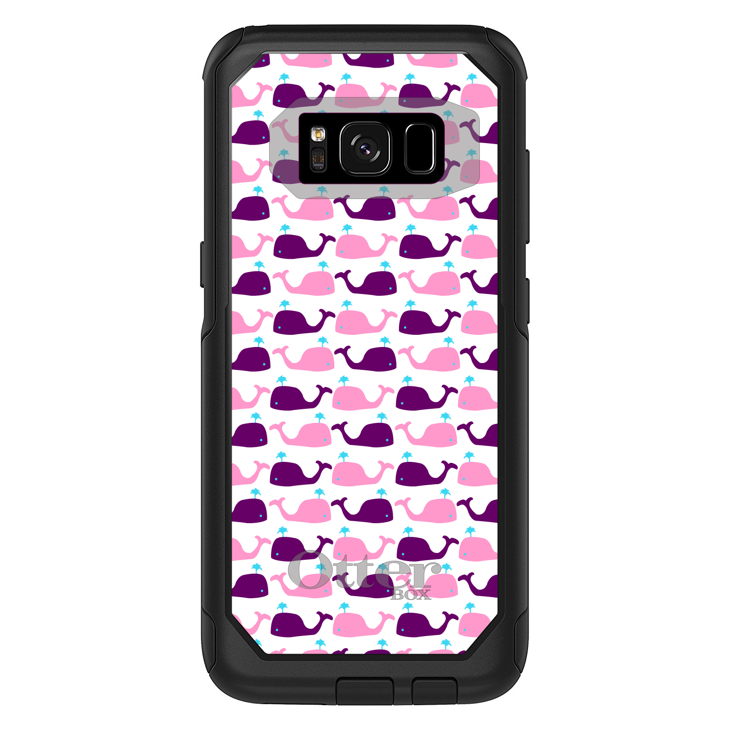 OtterBox Commuter for Galaxy S (Choose Model) Purple Pink Cartoon Whales - Picture 5 of 13