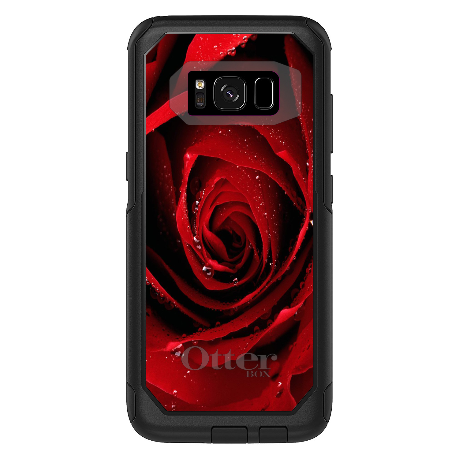 OtterBox Commuter for Galaxy S (Choose Model) Dew Covered Red Rose - Picture 5 of 13