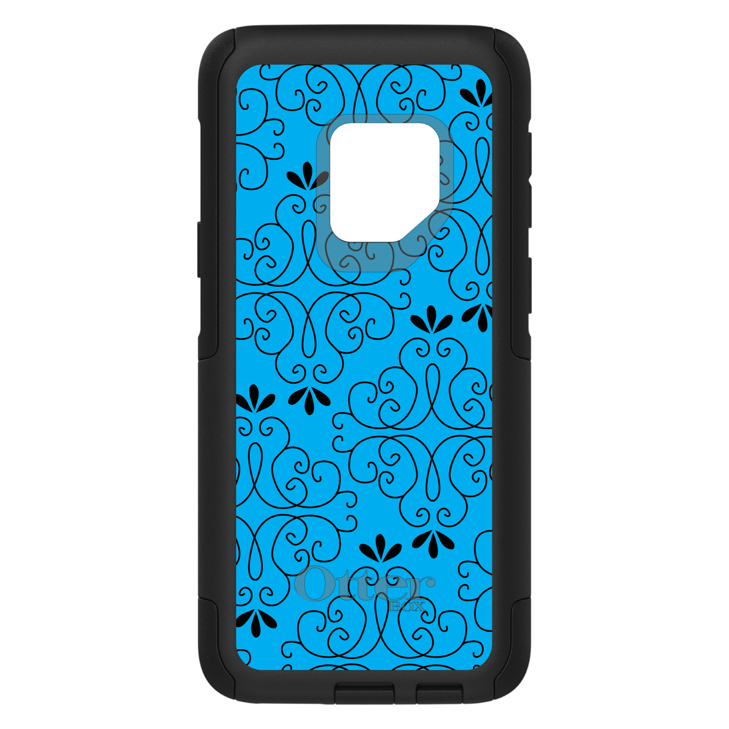 OtterBox Commuter para Galaxy S (elige modelo) patrón floral azul negro - Imagen 6 de 13