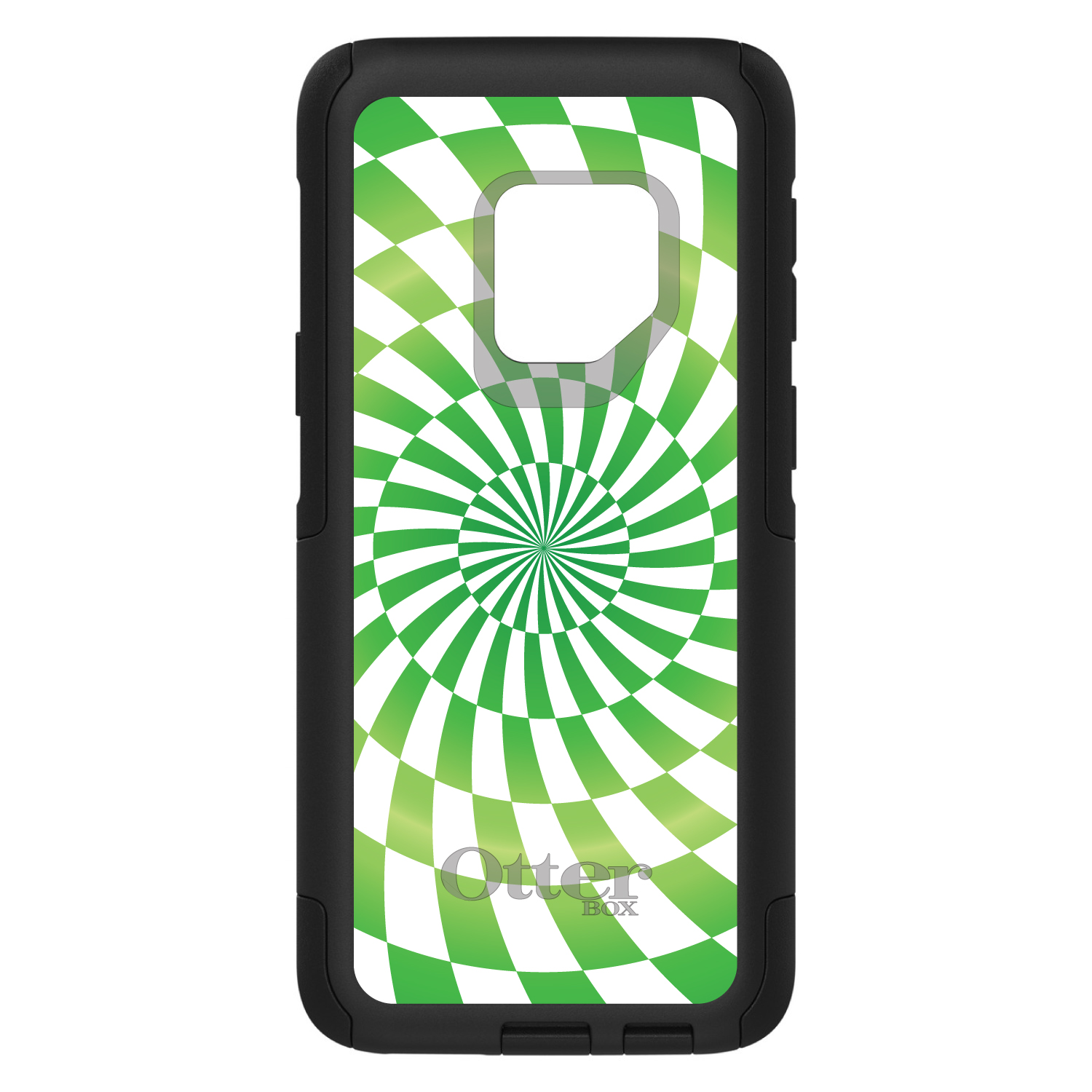 OtterBox Commuter para Galaxy S (elige modelo) Remolino Blanco Verde Geométrico - Imagen 6 de 13