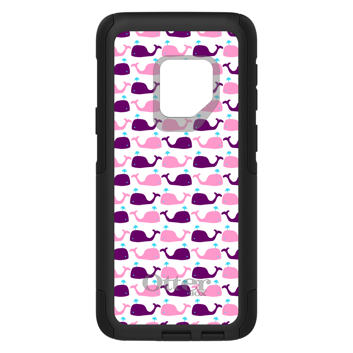 OtterBox Commuter for Galaxy S (Choose Model) Purple Pink Cartoon Whales - Picture 6 of 13