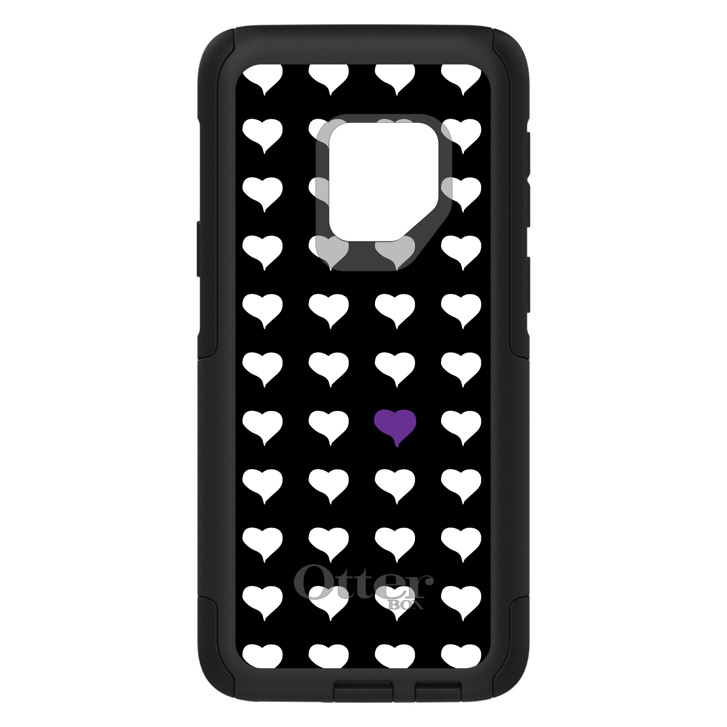 OtterBox Commuter für Galaxy S (Modell auswählen) lila weiß sich wiederholende Herzen - Bild 6 von 13