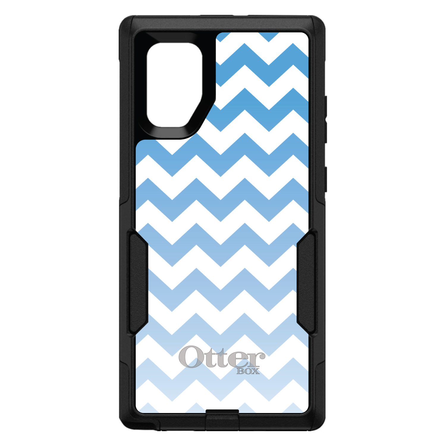 OtterBox Commuter for Galaxy Note(Choose Model)White Blue Fade Chevron Stripe - Picture 14 of 15