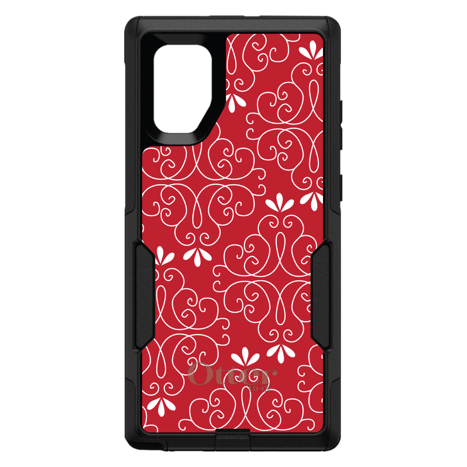 OtterBox Commuter para Galaxy Note (elige modelo) rojo oscuro blanco floral - Imagen 14 de 15