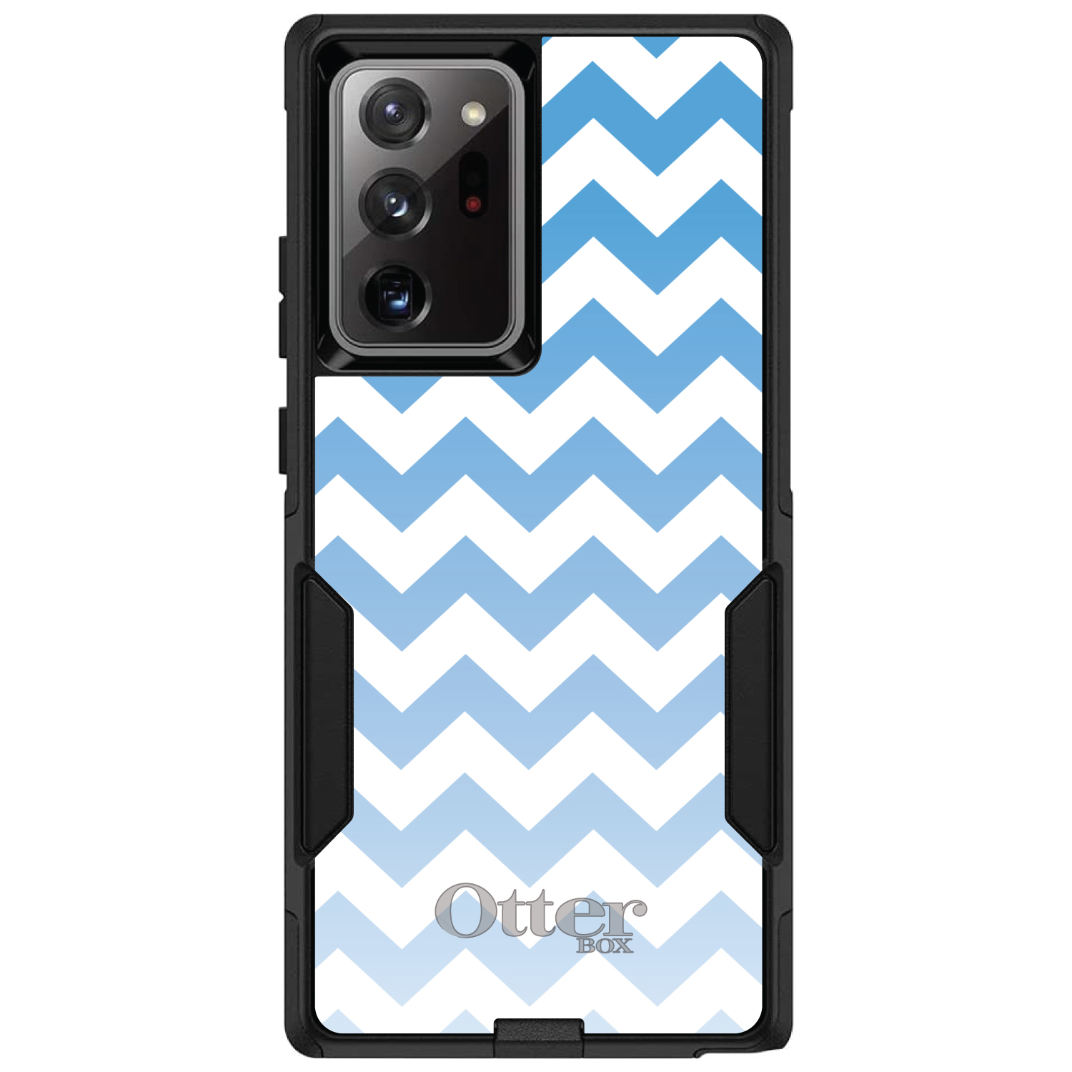 OtterBox Commuter for Galaxy Note(Choose Model)White Blue Fade Chevron Stripe - Picture 15 of 15