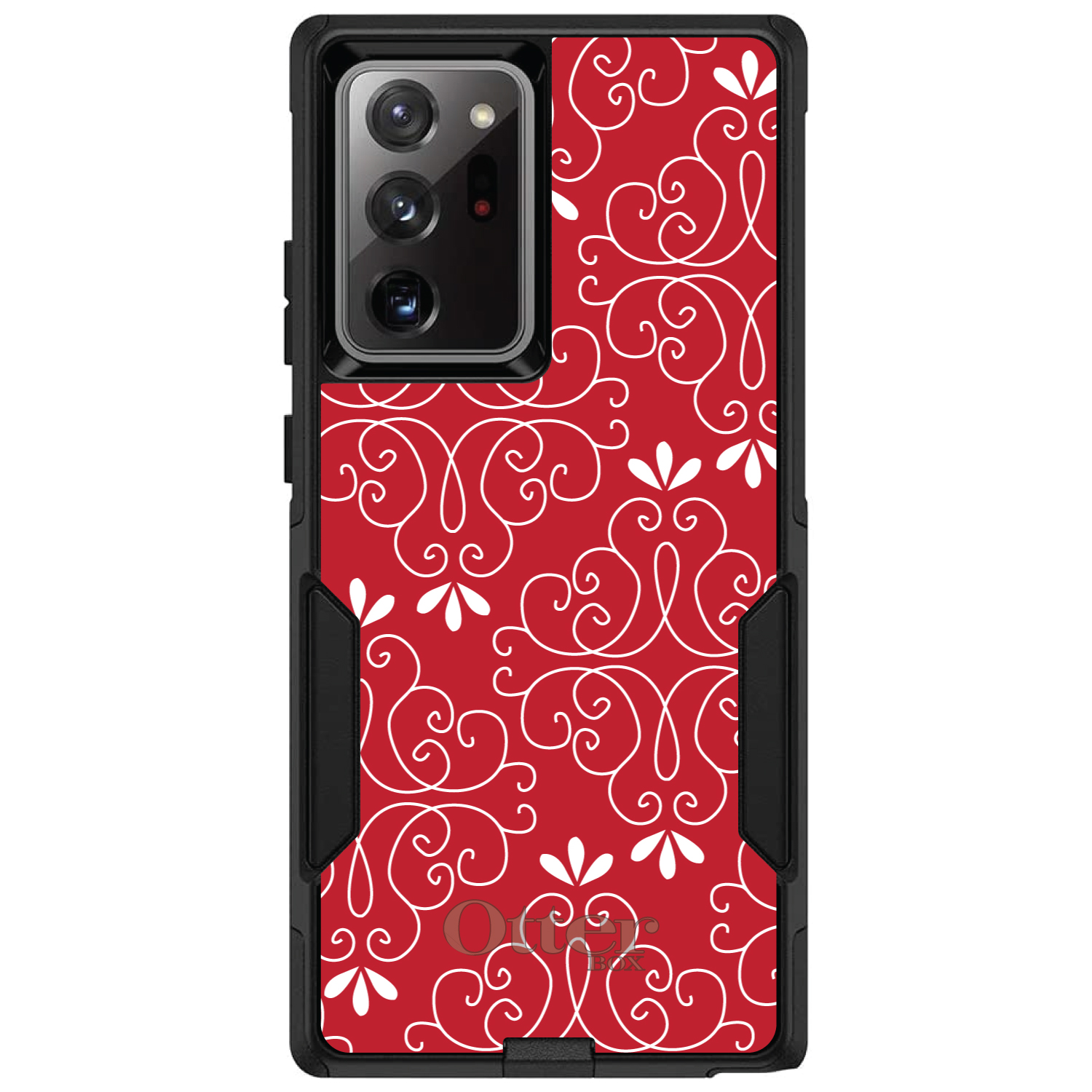 OtterBox Commuter para Galaxy Note (elige modelo) rojo oscuro blanco floral - Imagen 15 de 15