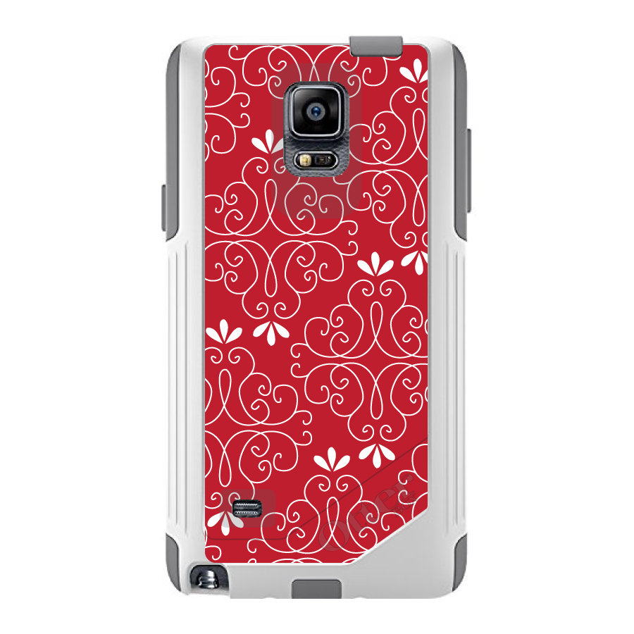 OtterBox Commuter para Galaxy Note (elige modelo) rojo oscuro blanco floral - Imagen 2 de 15