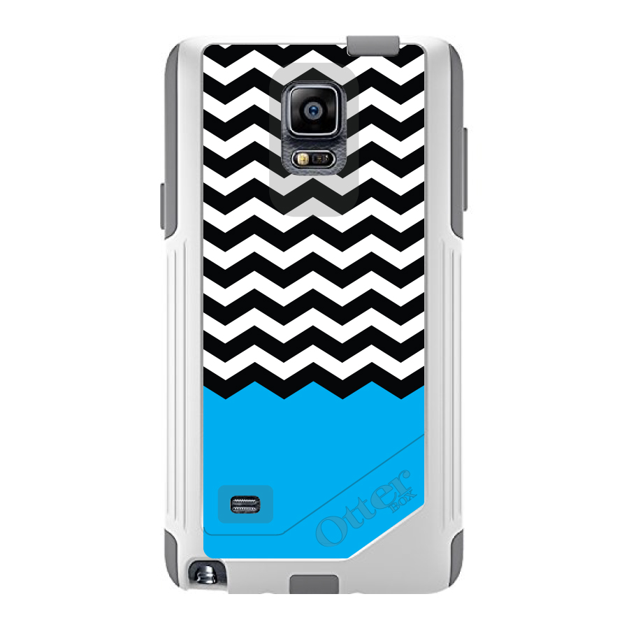 OtterBox Commuter para Galaxy Note (Elige Modelo) Negro Blanco Cian Azul Chevron - Imagen 2 de 15
