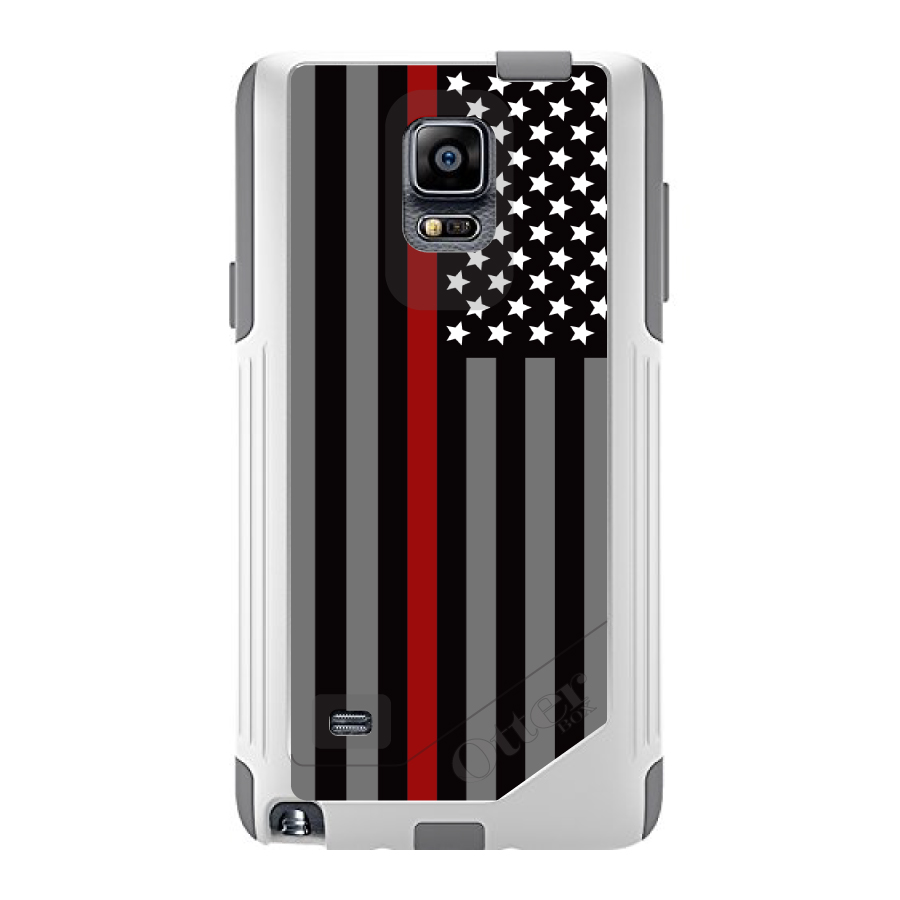OtterBox Commuter for Galaxy Note(Choose Model)Thin Red Line Flag Fire Rescue - Picture 2 of 15