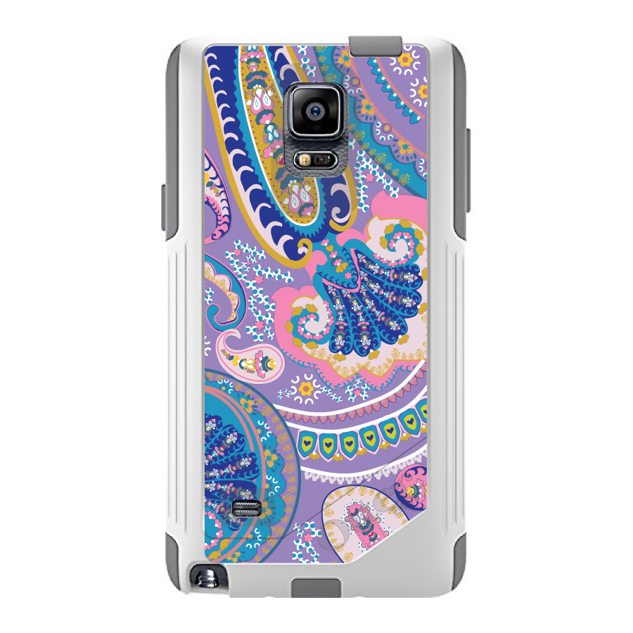 OtterBox Commuter für Galaxy Note (Modell auswählen) lila pink blau Paisley - Bild 2 von 15