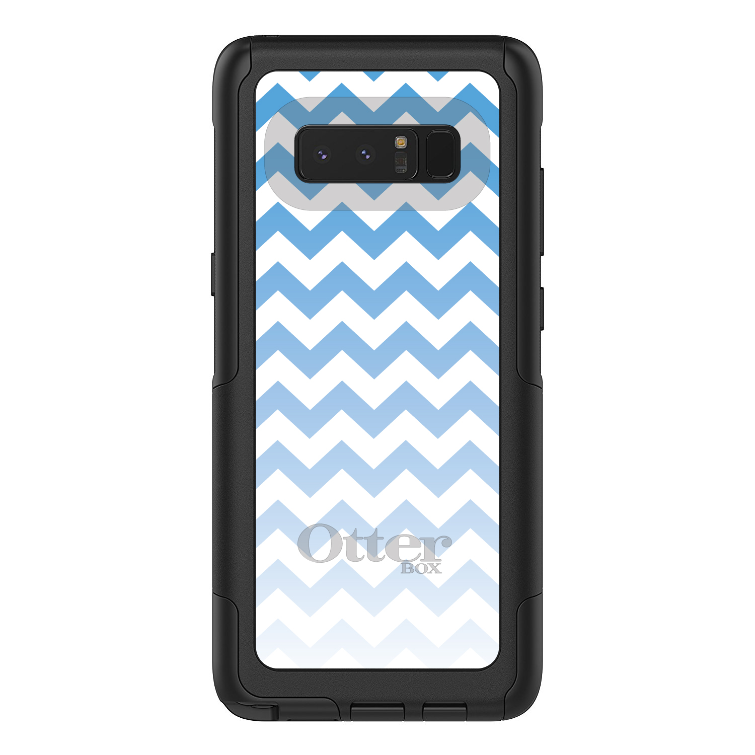 OtterBox Commuter for Galaxy Note(Choose Model)White Blue Fade Chevron Stripe - Picture 7 of 15