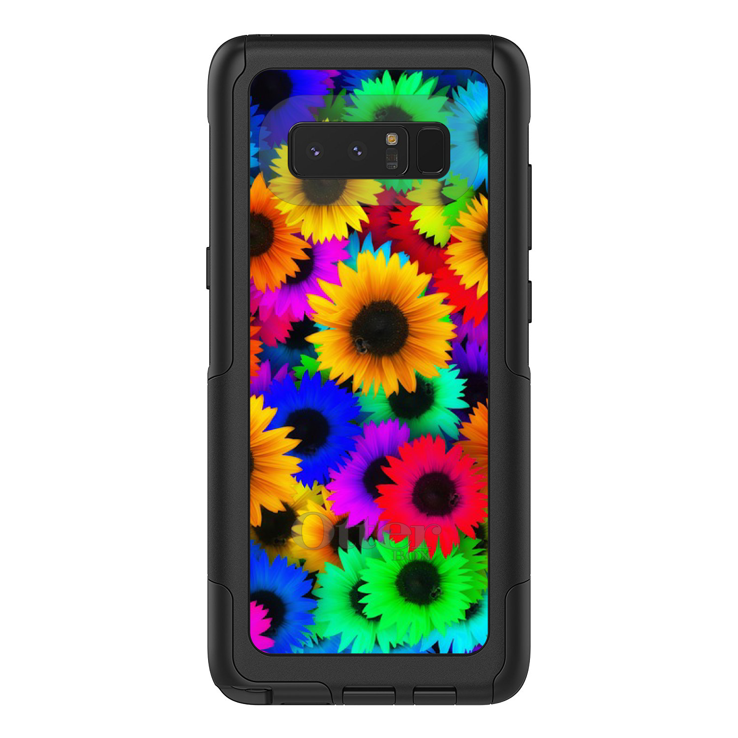 OtterBox Commuter para Galaxy Note 4 8 9 10 + girasoles rojo verde amarillo - Imagen 12 de 31