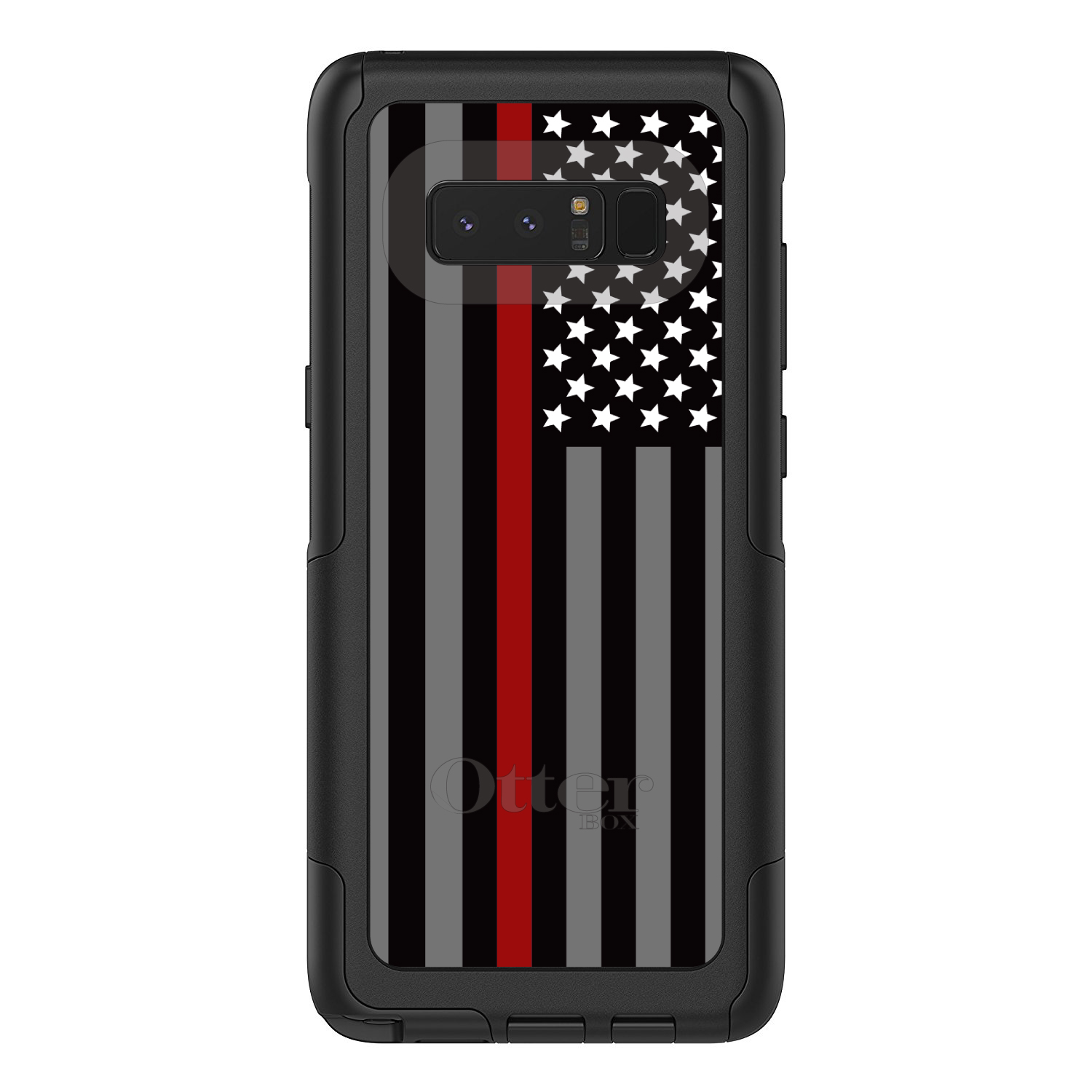 OtterBox Commuter for Galaxy Note(Choose Model)Thin Red Line Flag Fire Rescue - Picture 7 of 15