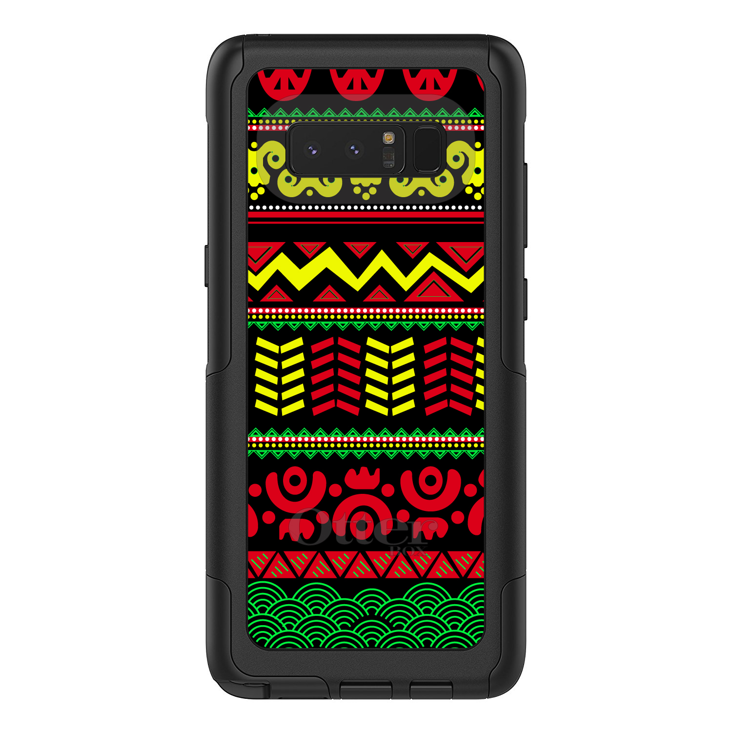 OtterBox Commuter para Galaxy Note (elige modelo) negro amarillo rojo azteca tribal - Imagen 7 de 15