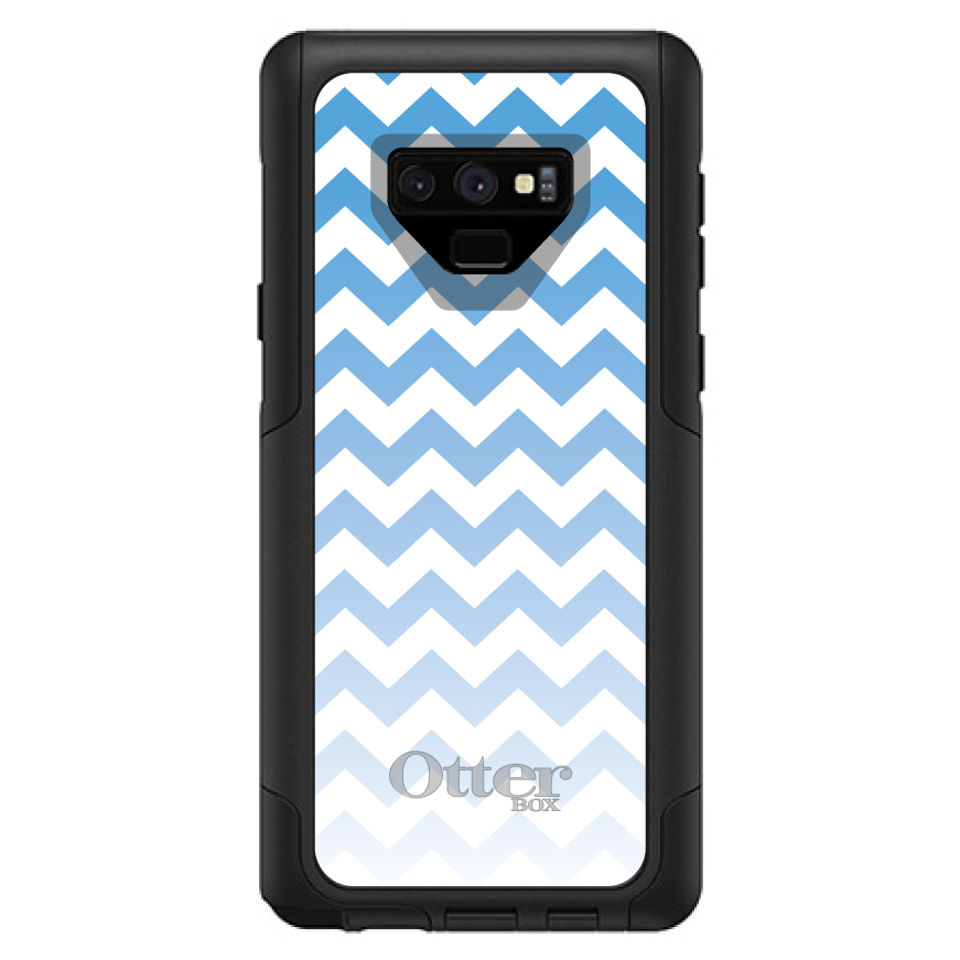 OtterBox Commuter for Galaxy Note(Choose Model)White Blue Fade Chevron Stripe - Picture 12 of 15