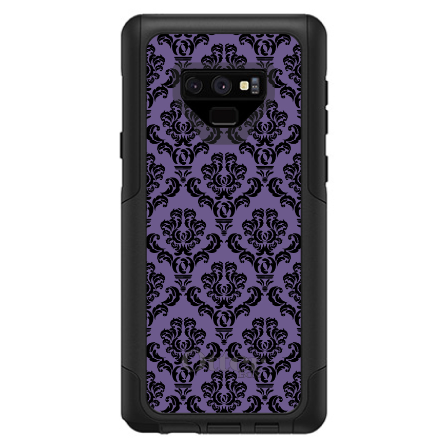 OtterBox Commuter para Galaxy Note (elige modelo) púrpura negro damasco floral - Imagen 12 de 15