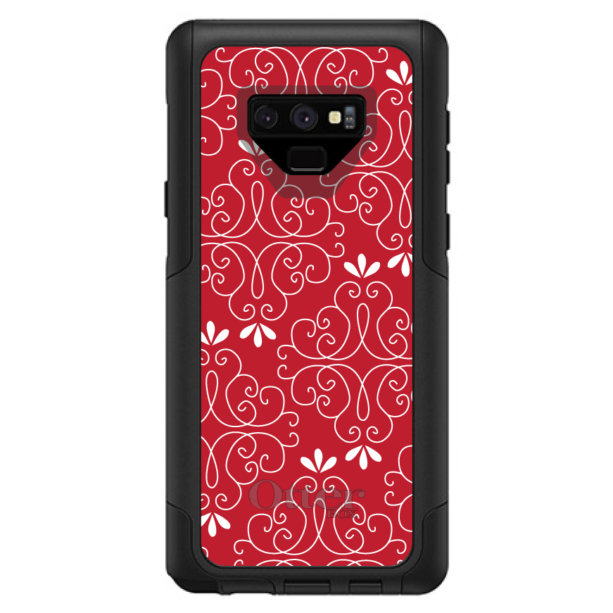 OtterBox Commuter para Galaxy Note (elige modelo) rojo oscuro blanco floral - Imagen 12 de 15