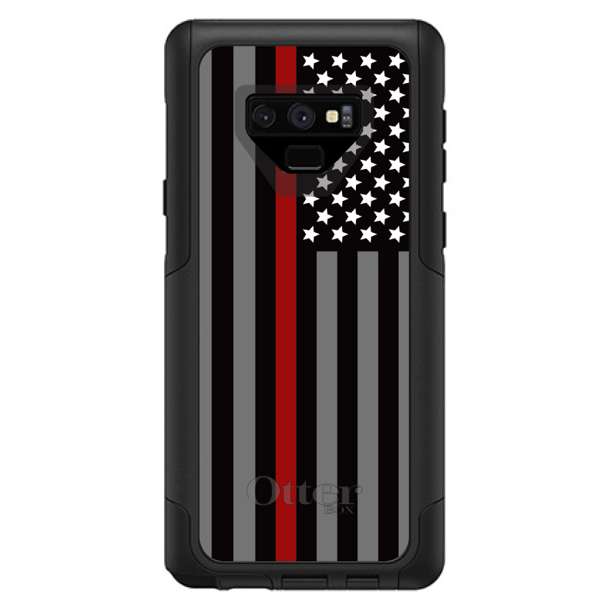 OtterBox Commuter for Galaxy Note(Choose Model)Thin Red Line Flag Fire Rescue - Picture 12 of 15
