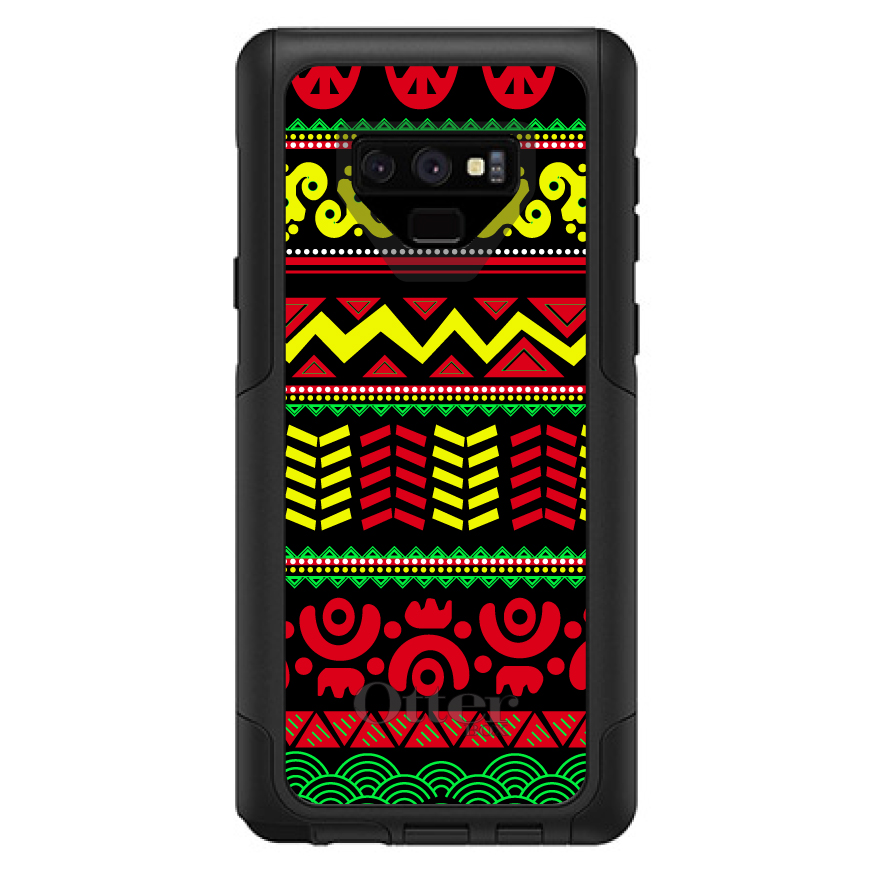 OtterBox Commuter para Galaxy Note (elige modelo) negro amarillo rojo azteca tribal - Imagen 12 de 15