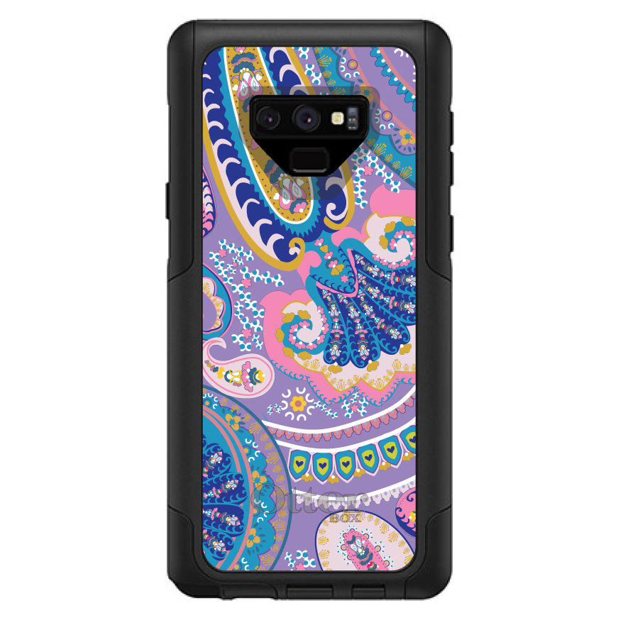 OtterBox Commuter für Galaxy Note (Modell auswählen) lila pink blau Paisley - Bild 12 von 15