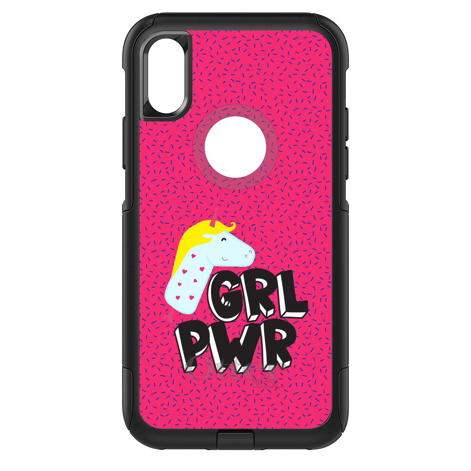 OtterBox Commuter for Apple iPhone (Pick Model) GRL PWR Unicorn Pink Background - Picture 7 of 23