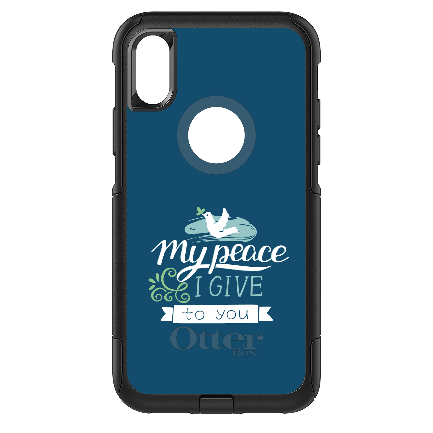 OtterBox Commuter for Apple iPhone (Pick Model) My Peace I Give To You - Dove - Picture 7 of 23