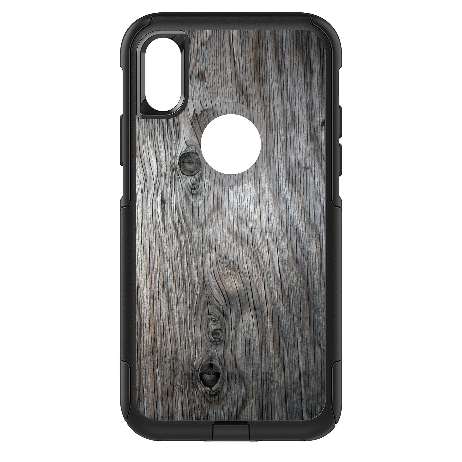 OtterBox Commuter for Apple iPhone (Pick Model) Grey Weathered Wood Grain - Picture 8 of 24