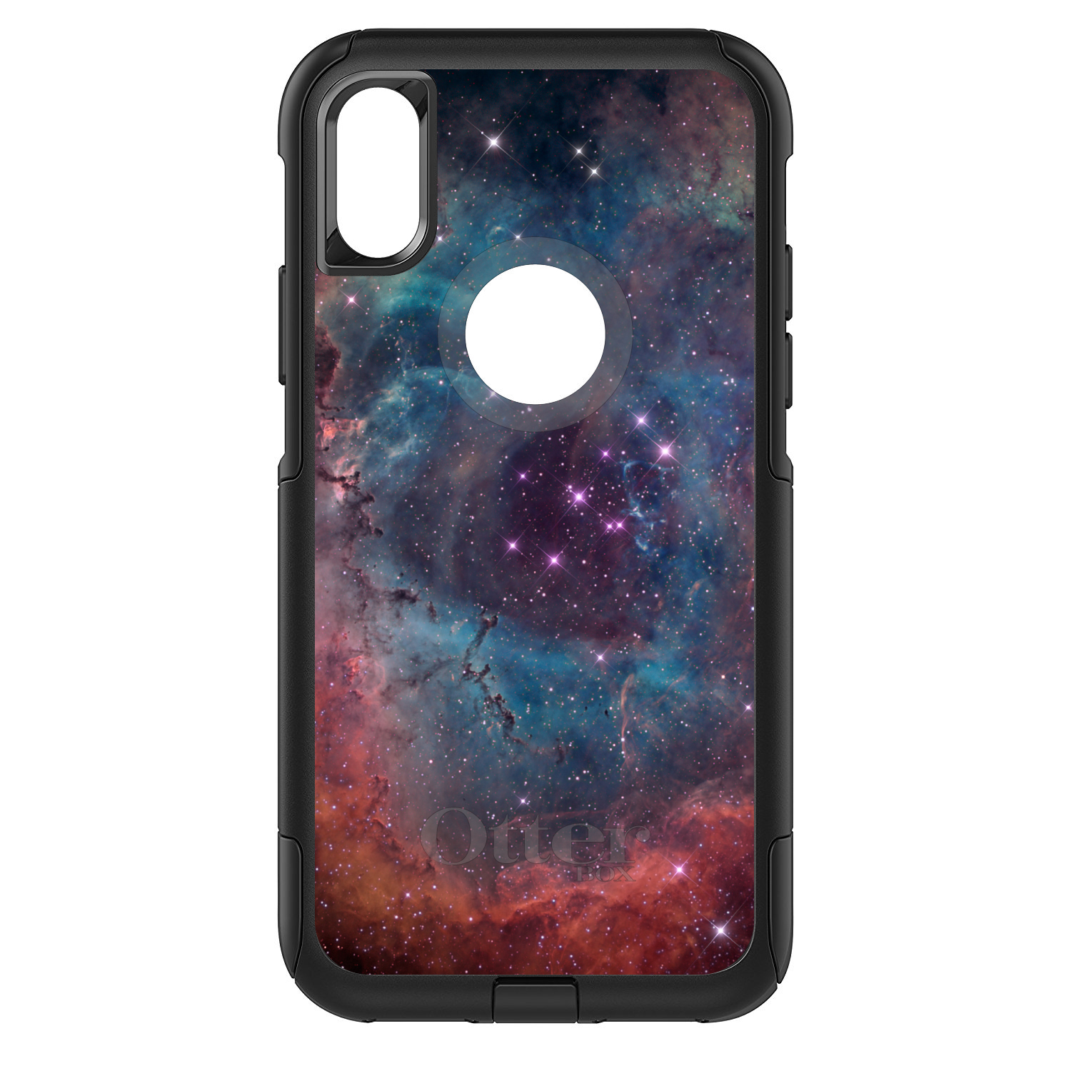 OtterBox Commuter for Apple iPhone (Pick Model) Purple Blue Pnk Rosette Nebula - Picture 7 of 23