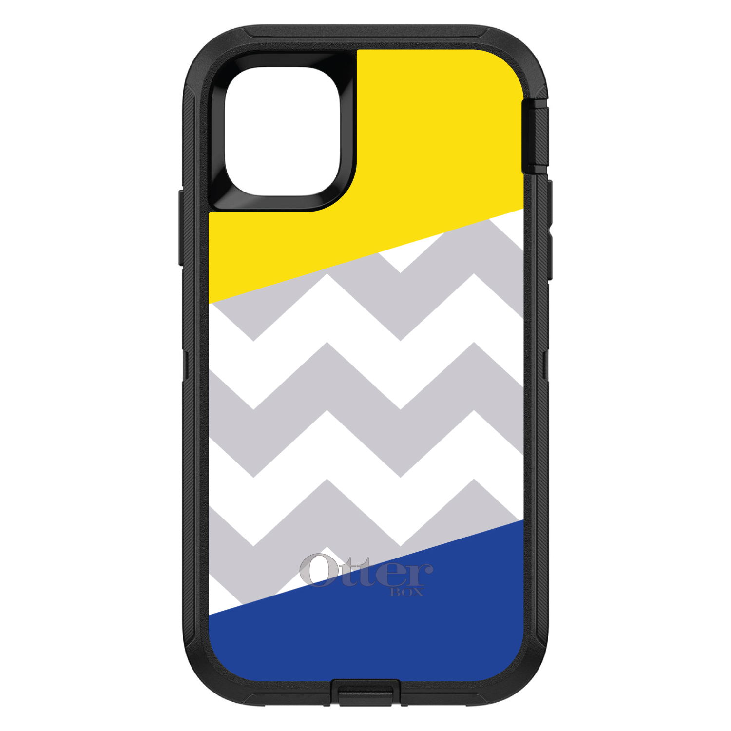 OtterBox Defender para iPhone / Samsung Galaxy - Azul Amarillo Bloque Gris Chevron - Imagen 9 de 40