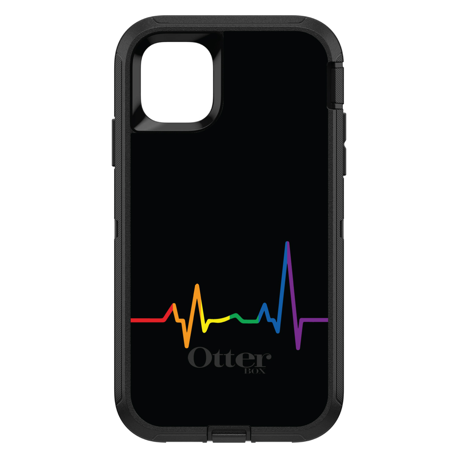 OtterBox Defender for iPhone / Samsung Galaxy - Rainbow Pulse Heart Beat