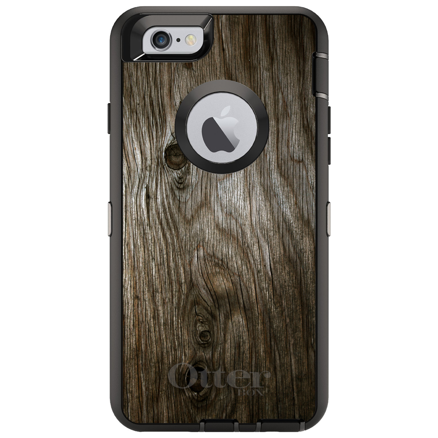 OtterBox Defender para iPhone / Samsung Galaxy - Grano de madera marrón desgastado - Imagen 2 de 41