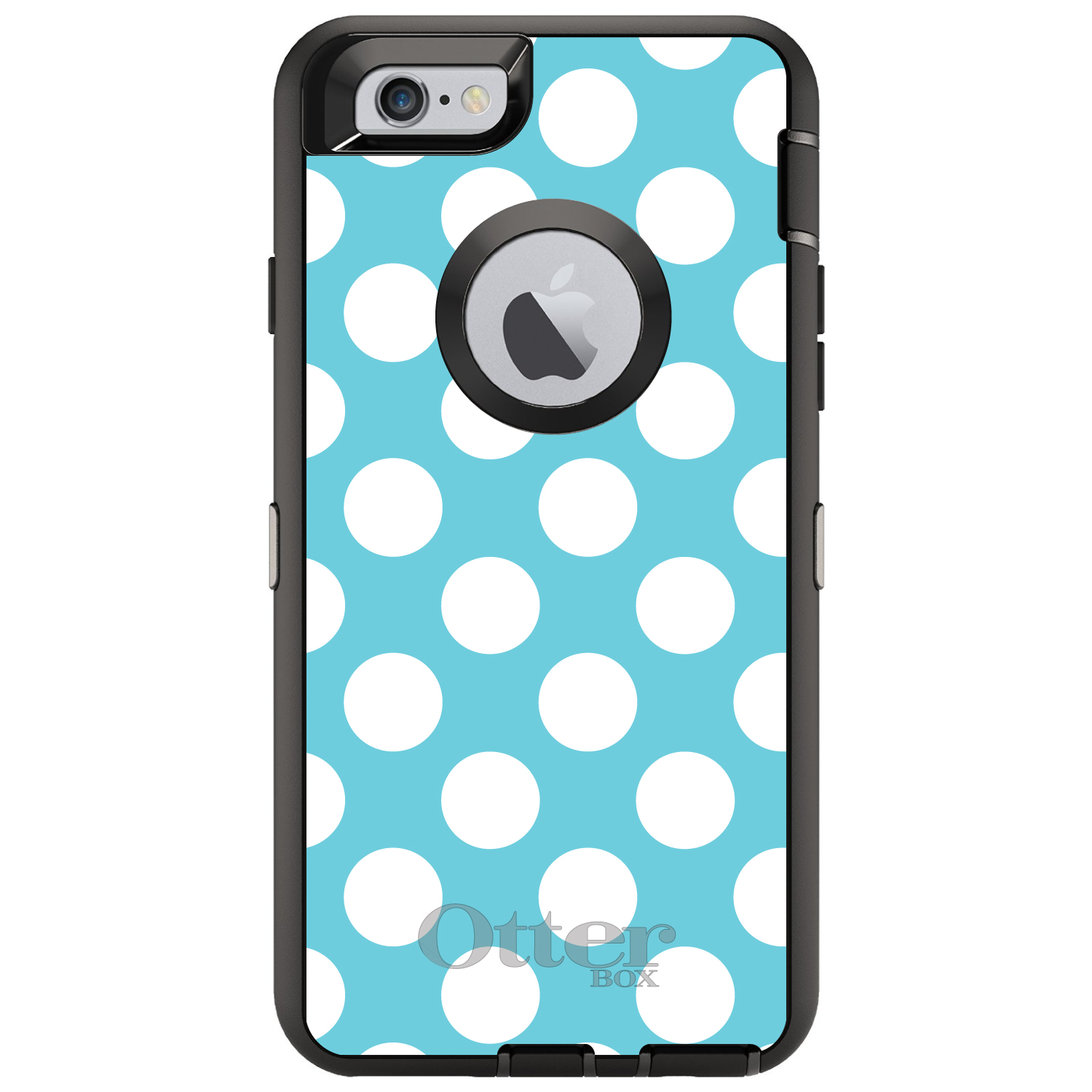OtterBox Defender for iPhone / Samsung Galaxy - White & Blue Polka Dots - Picture 2 of 40