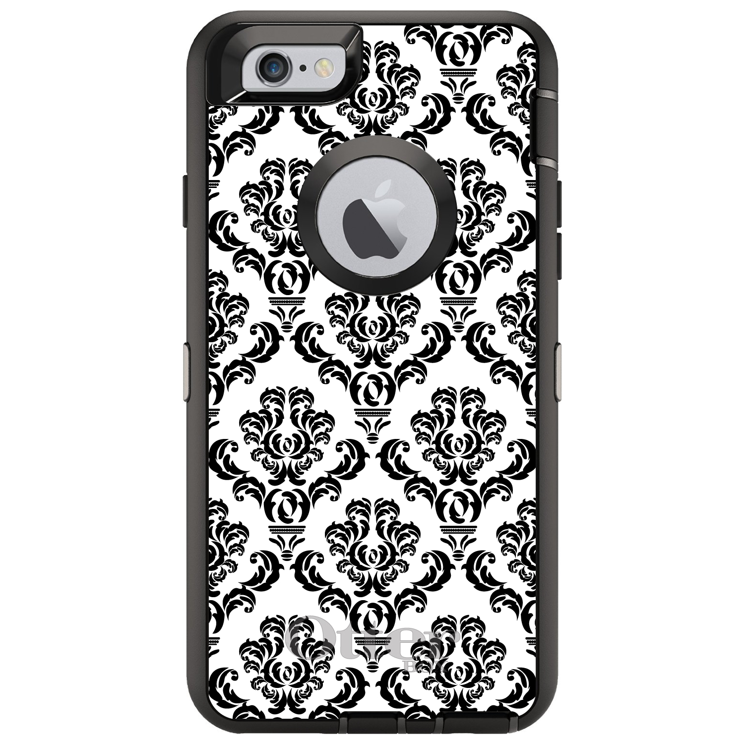 OtterBox Defender for iPhone / Samsung Galaxy - White Black Damask Pattern - Picture 2 of 40