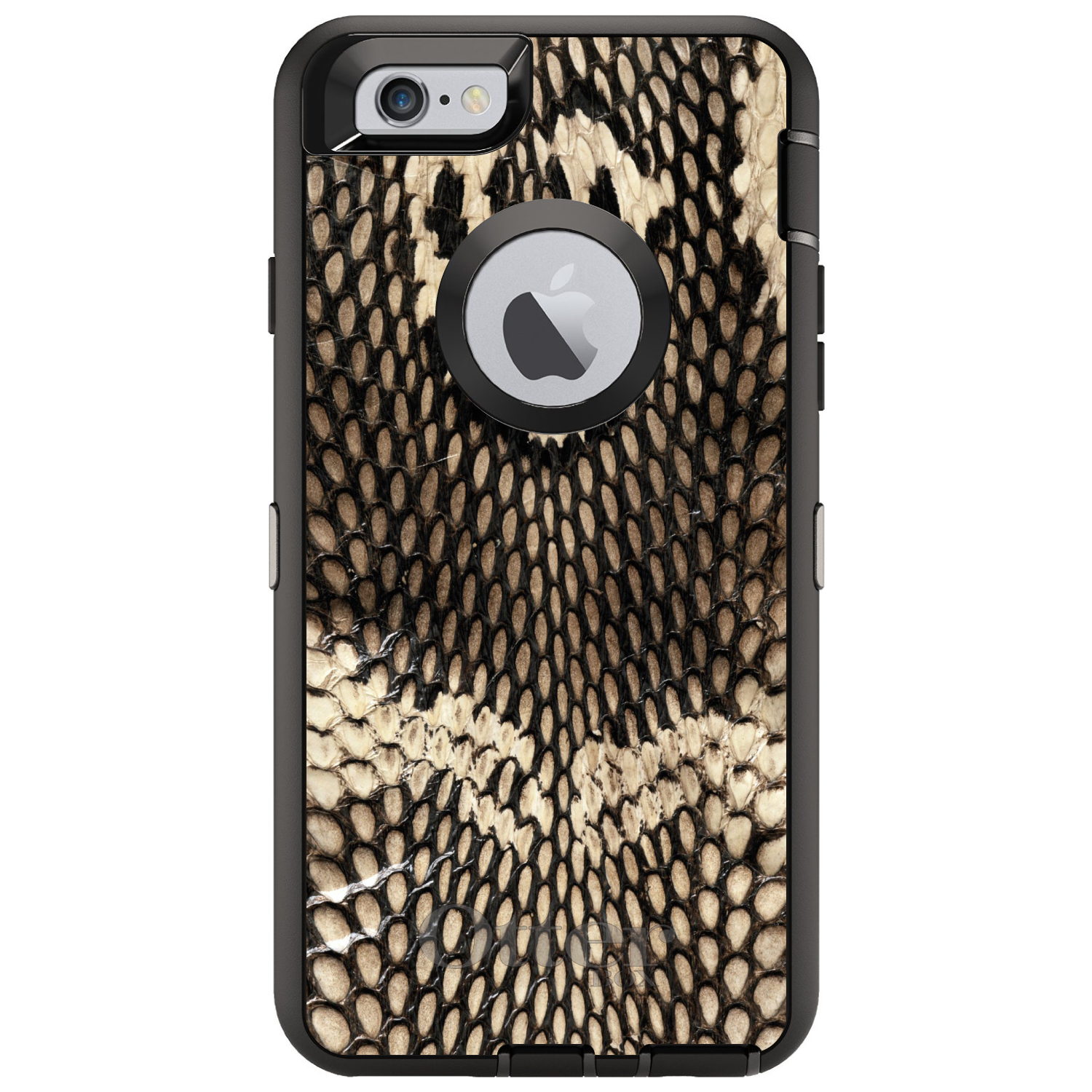 OtterBox Defender for iPhone Samsung Galaxy Brown Tan Snake Skin Texture